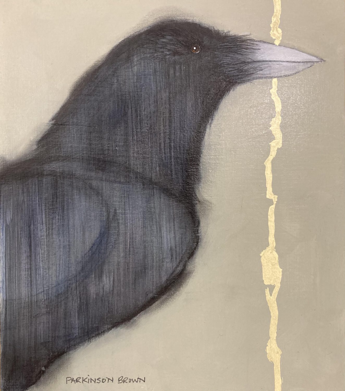 Raven with Gold by Sylvia Parkinson Brown