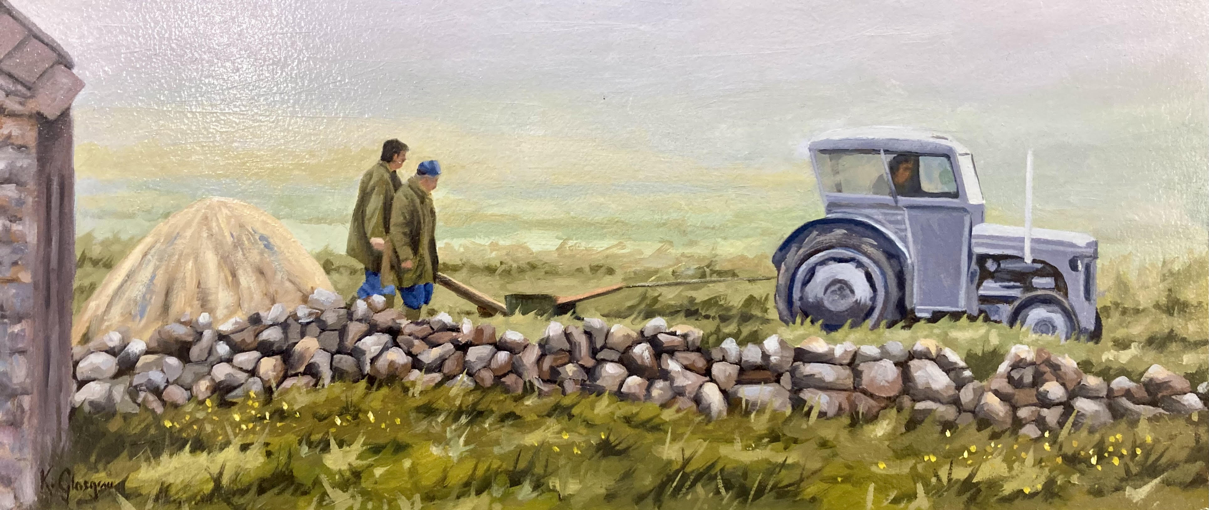 Ploughing, Tory Island by Keith Glasgow