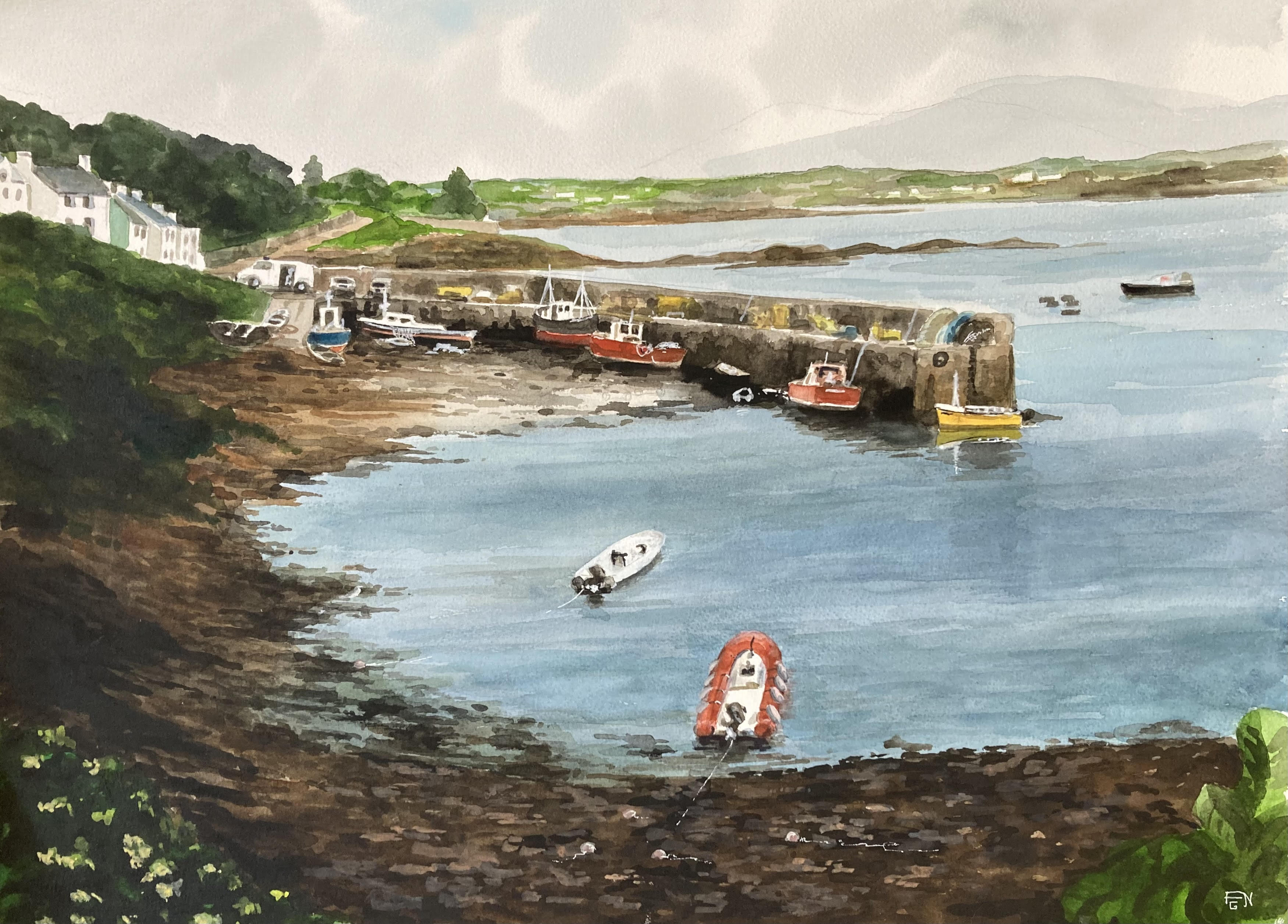 Low Tide, Roundstone Harbour by Arnold Gardiner