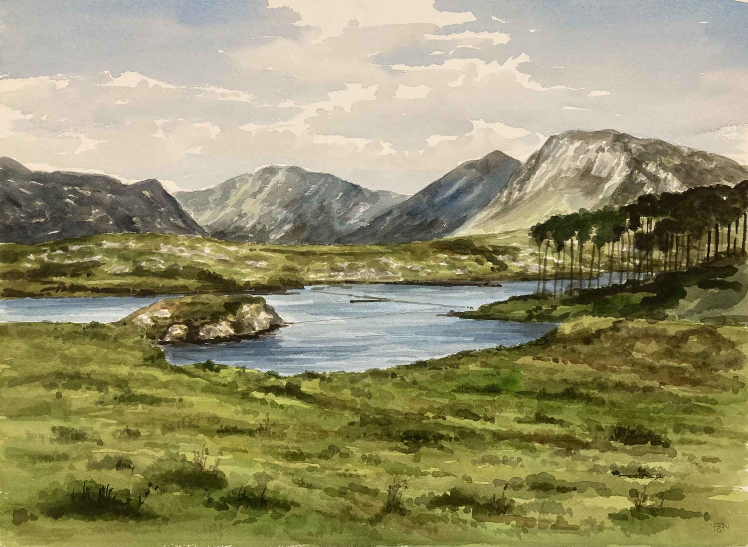 Derryclare Lake by Arnold Gardiner