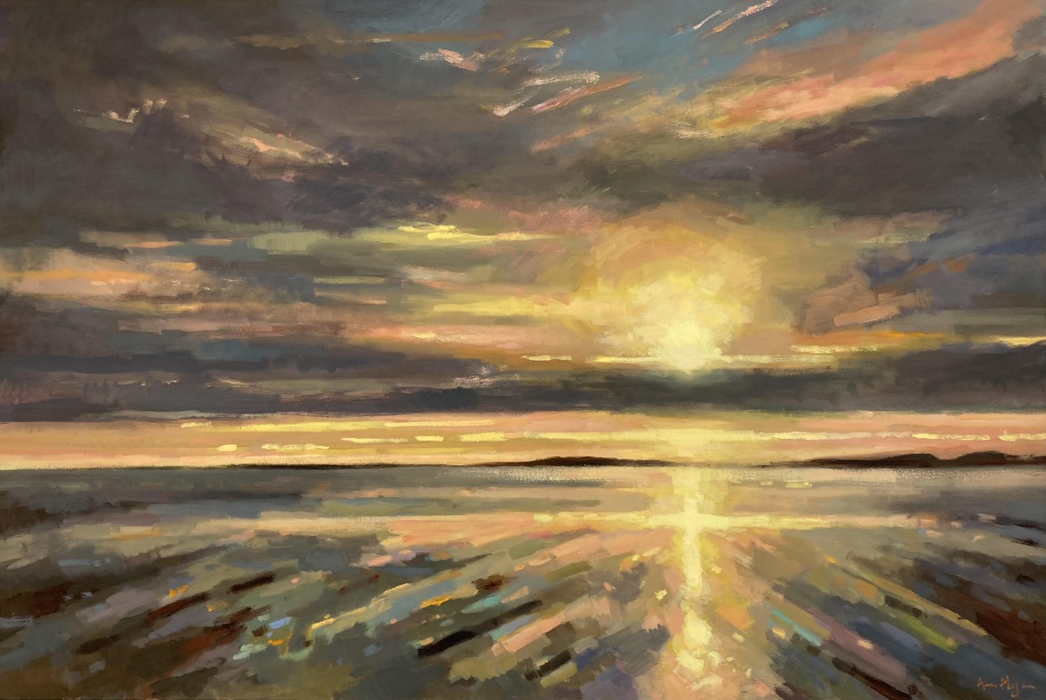 Last Light over Omey, Connemara by Ann Flynn