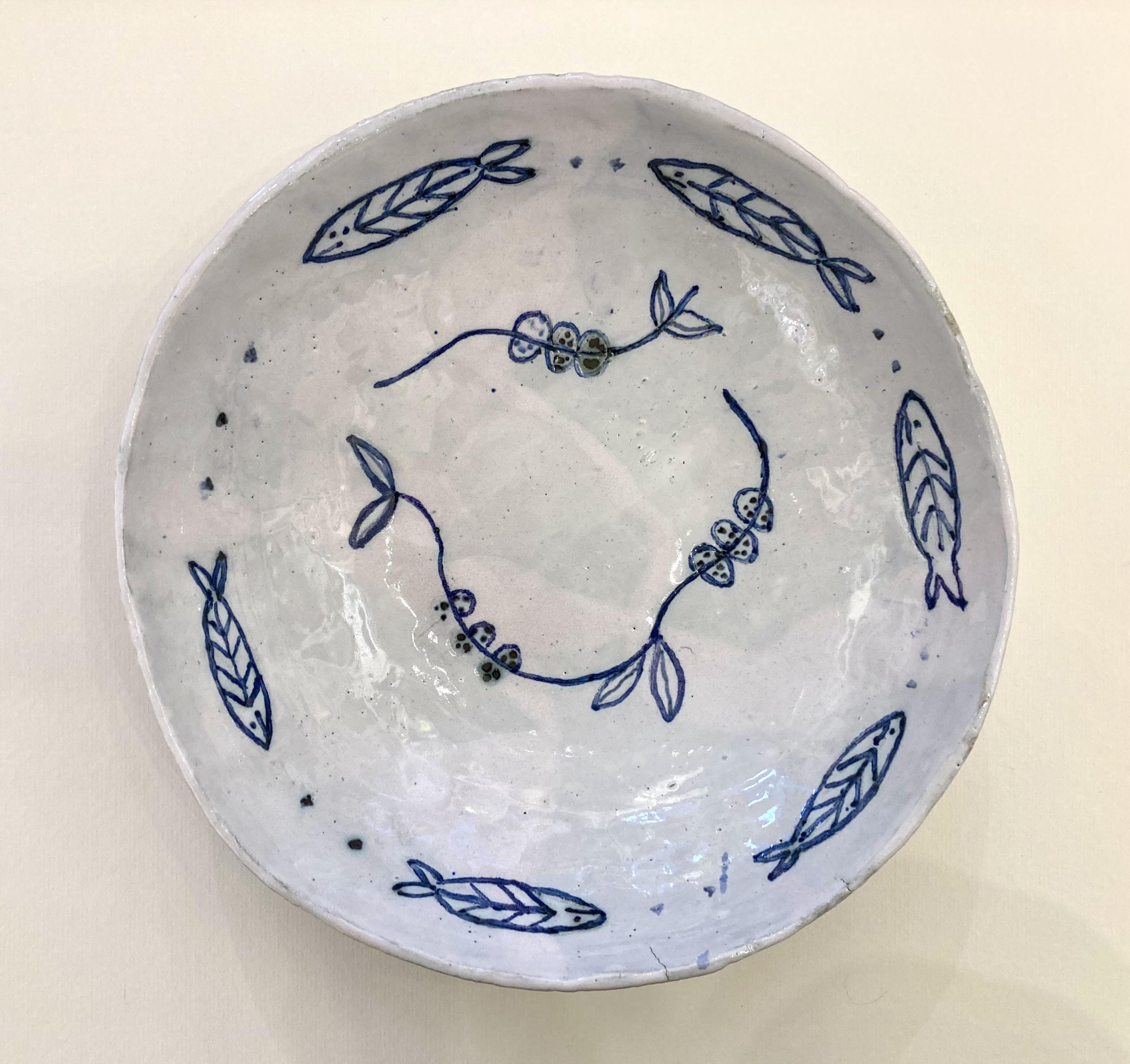 Rokk Clay Fish Bowl by Claire Finlay