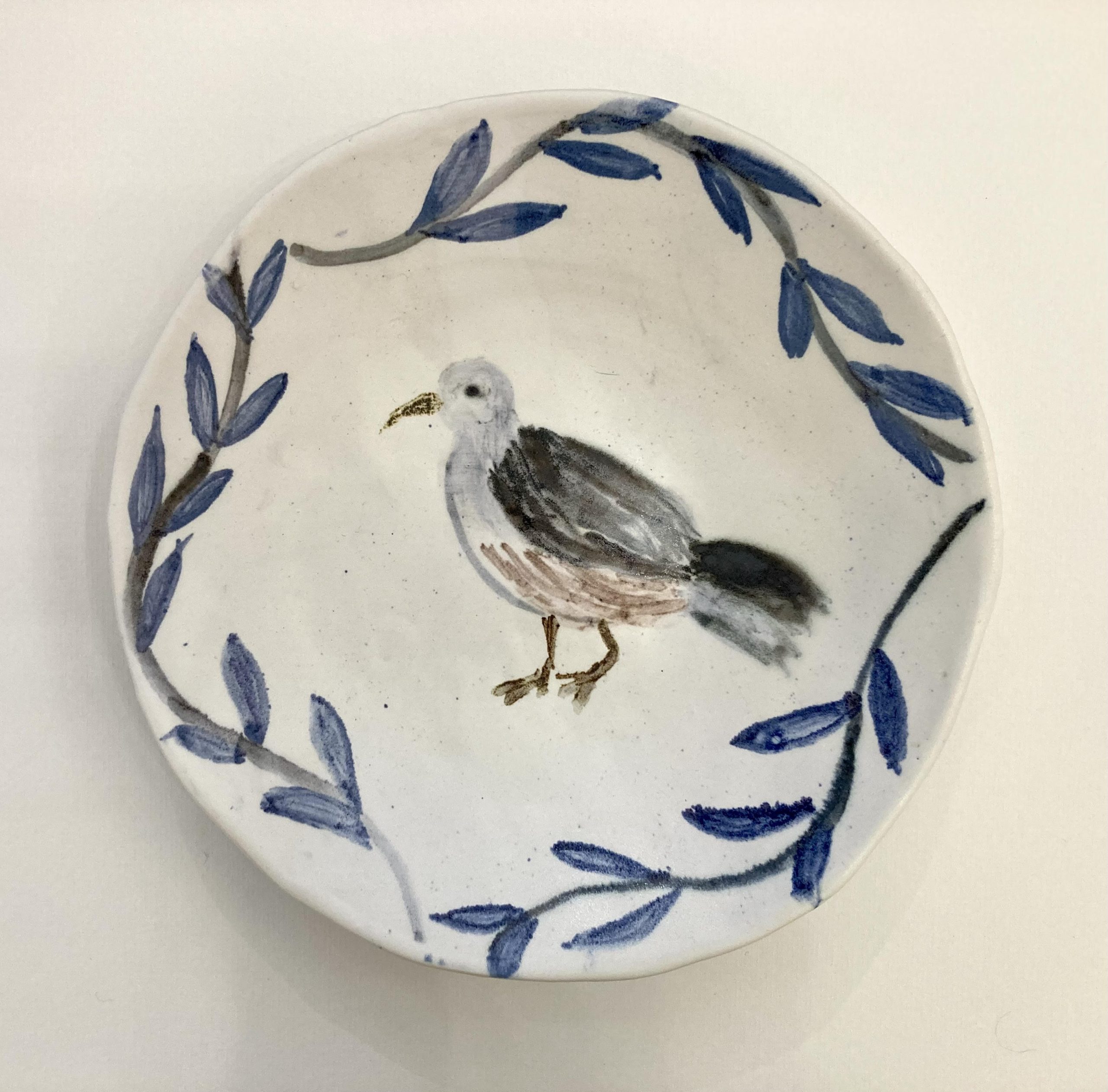 Seagull Dish by Claire Finlay