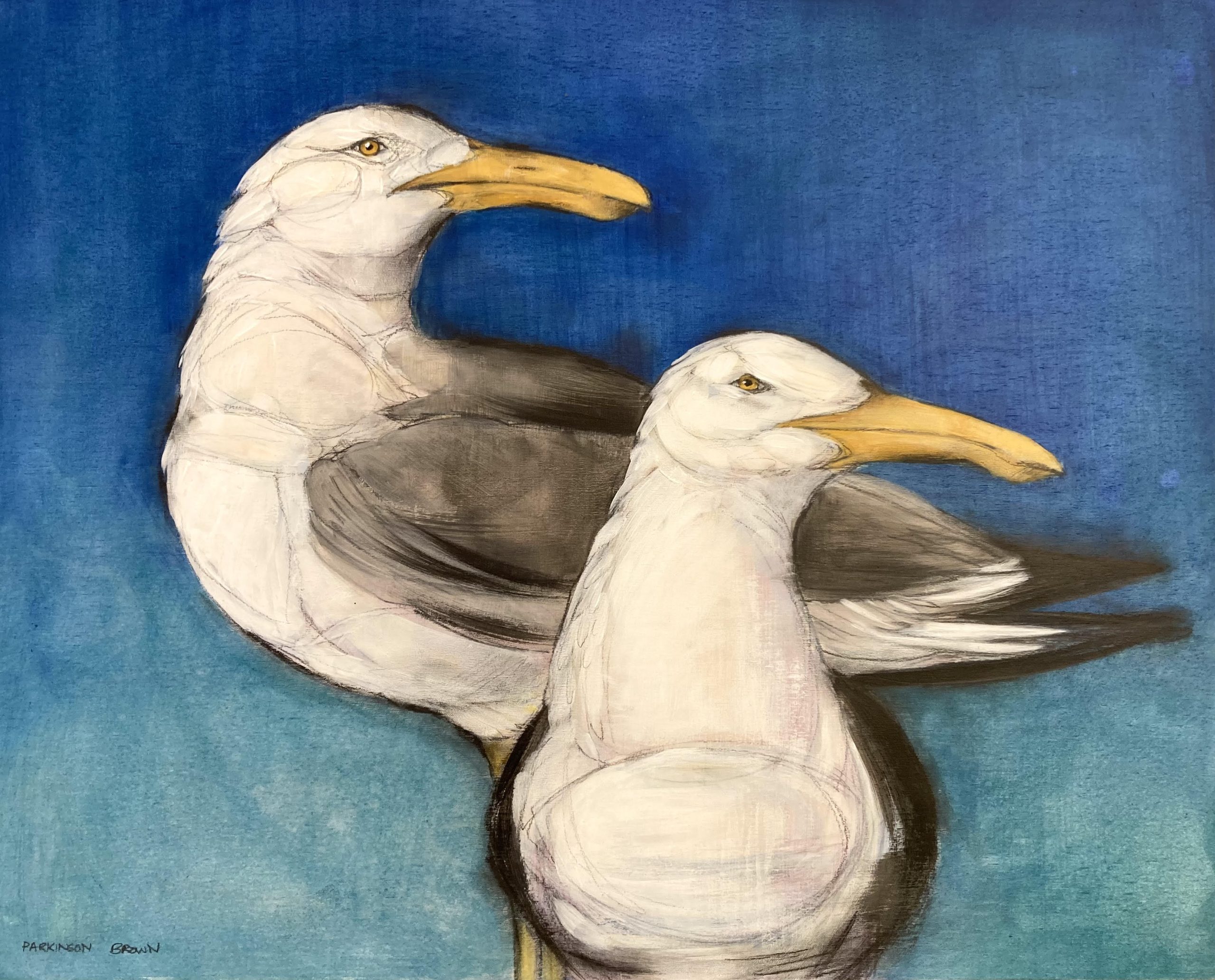 Seagulls by Sylvia Parkinson Brown