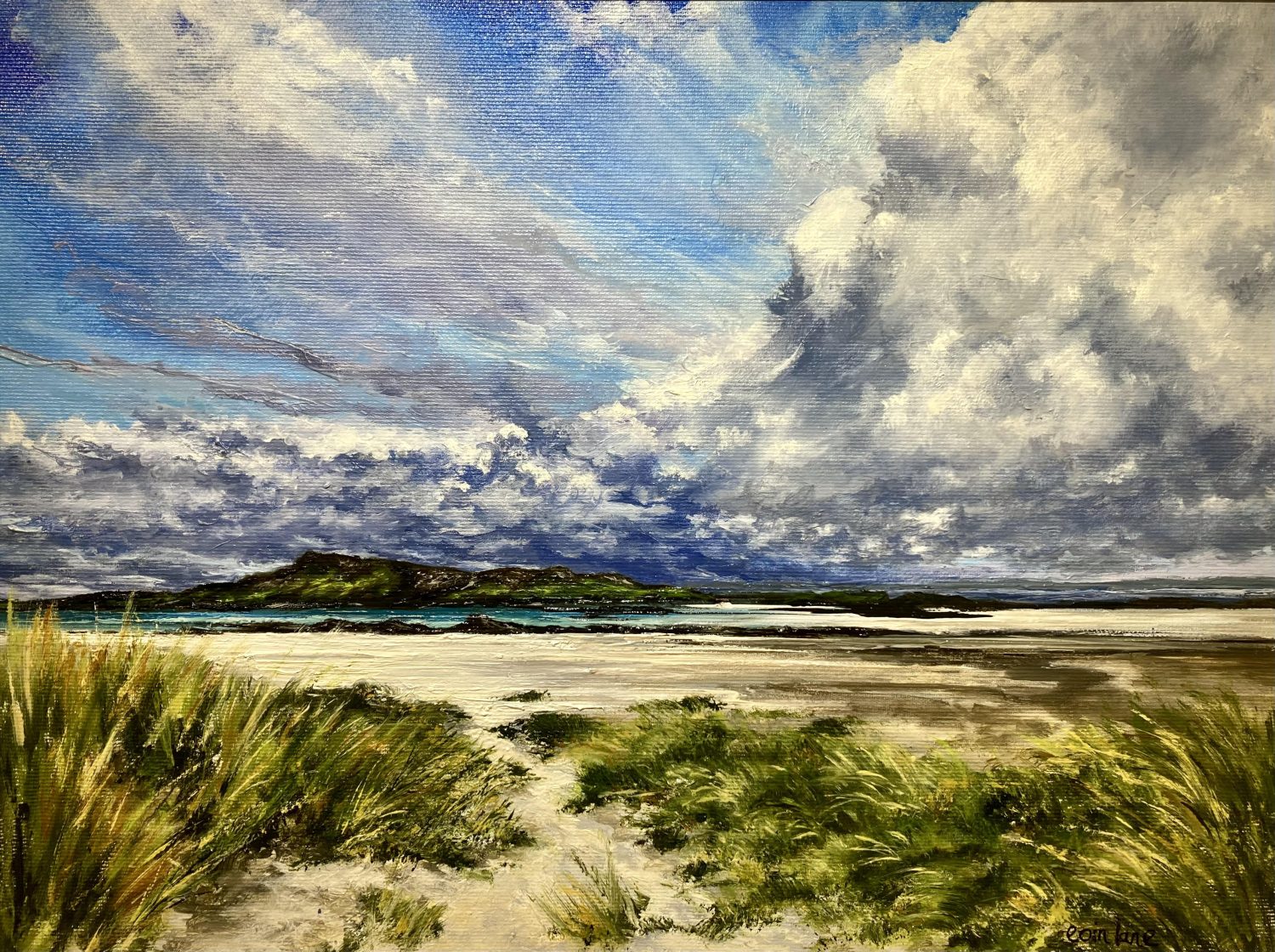 Inishlyon from Dumhach Beach, Inishbofin by Eoin Lane