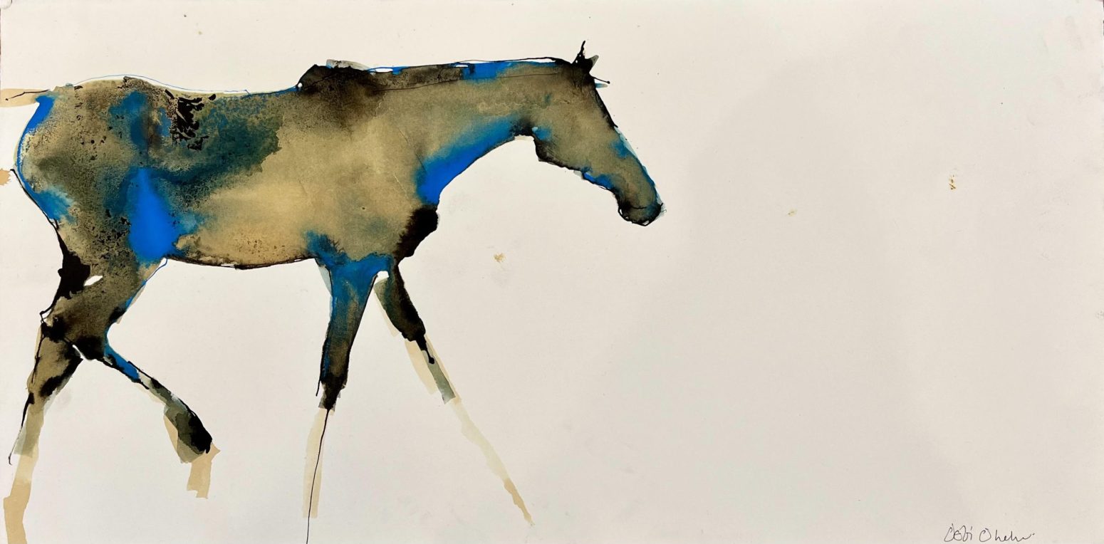 Blue Walking Horse by Debi O'Hehir