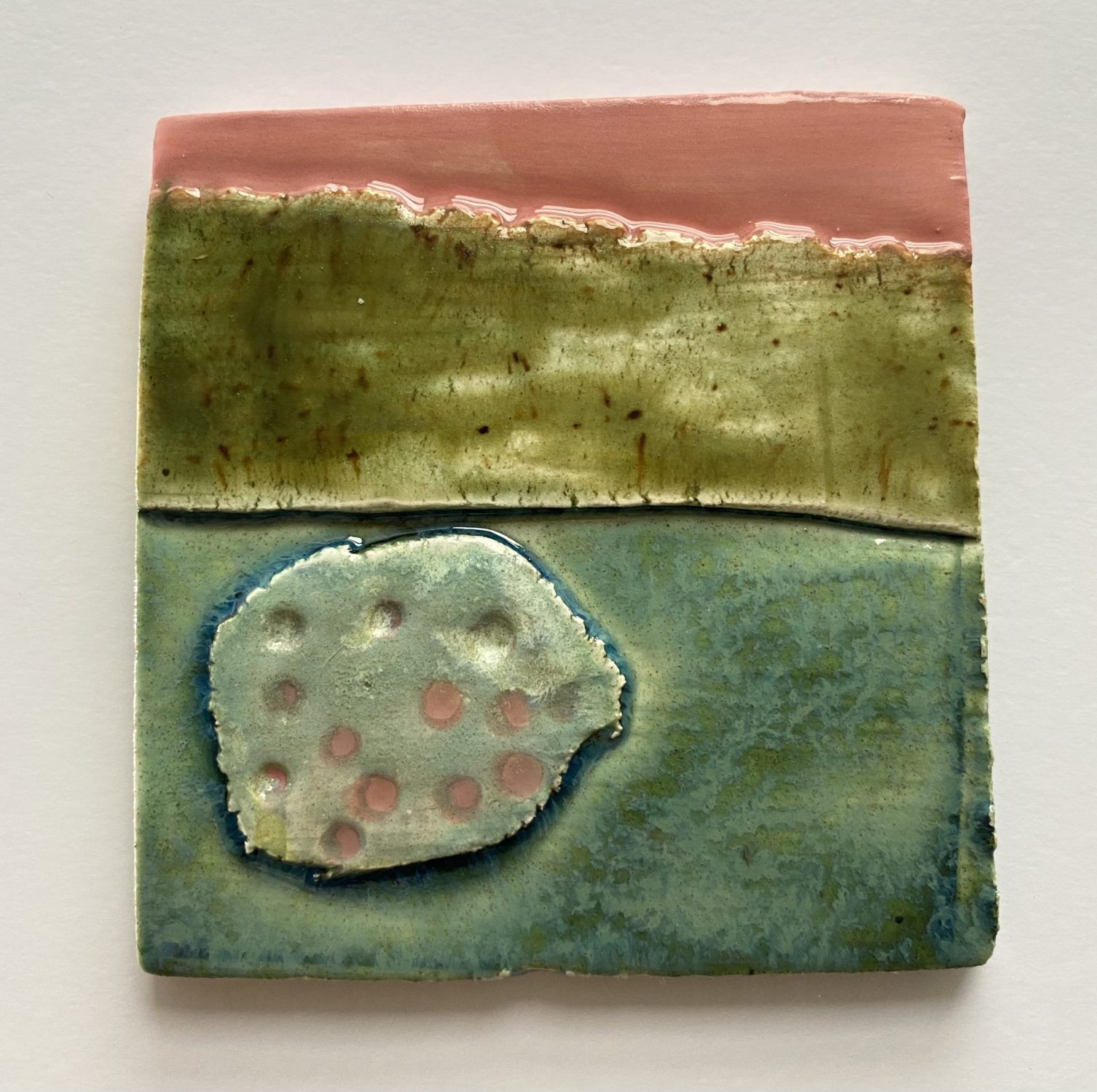 The Sky rains Pink - ceramic tile
