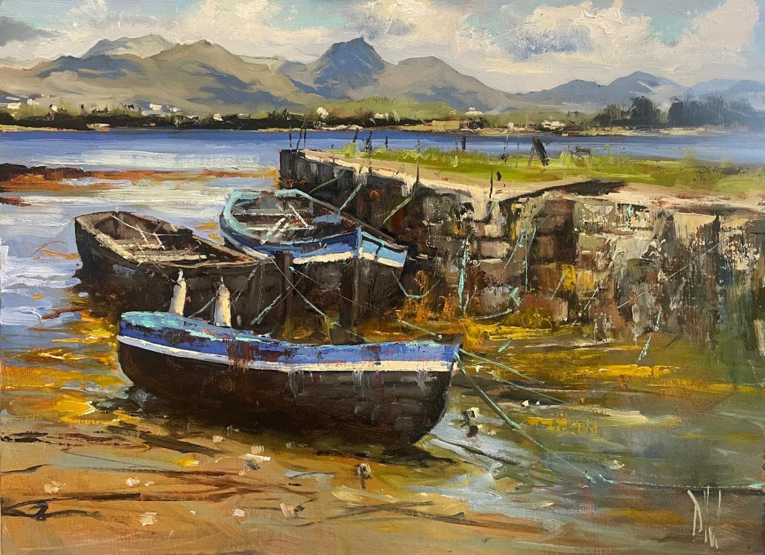 Twelve Bens from Monestary Pier by Dave West