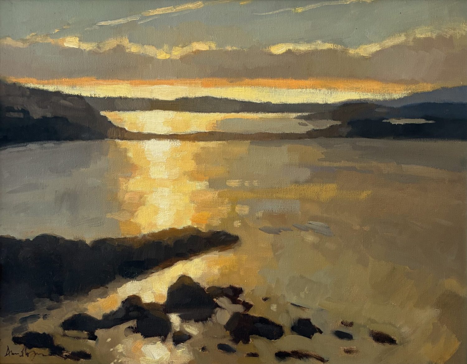 Evening seascape by Ann Flynn