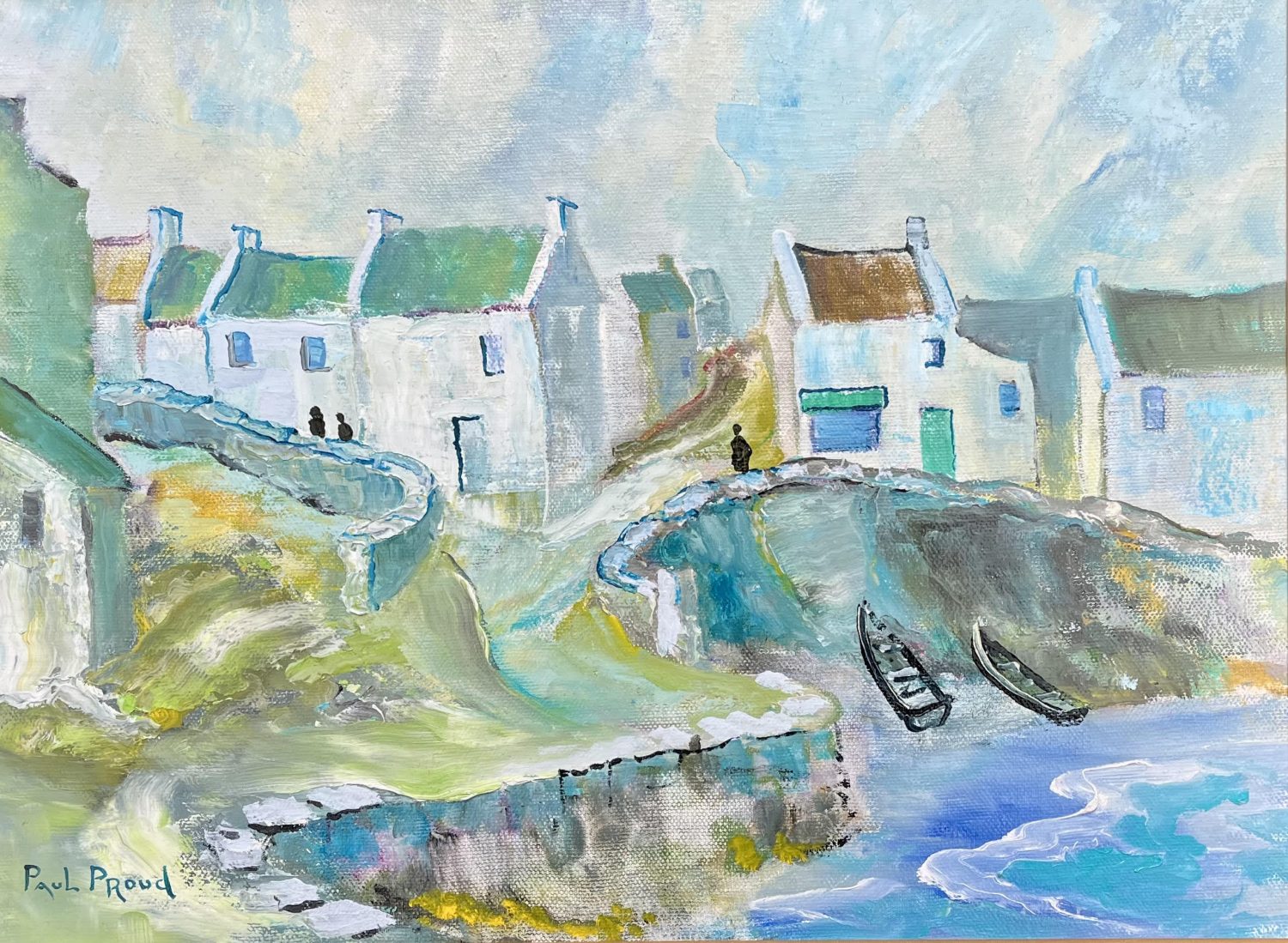 Roundstone, the Pier by Paul Proud