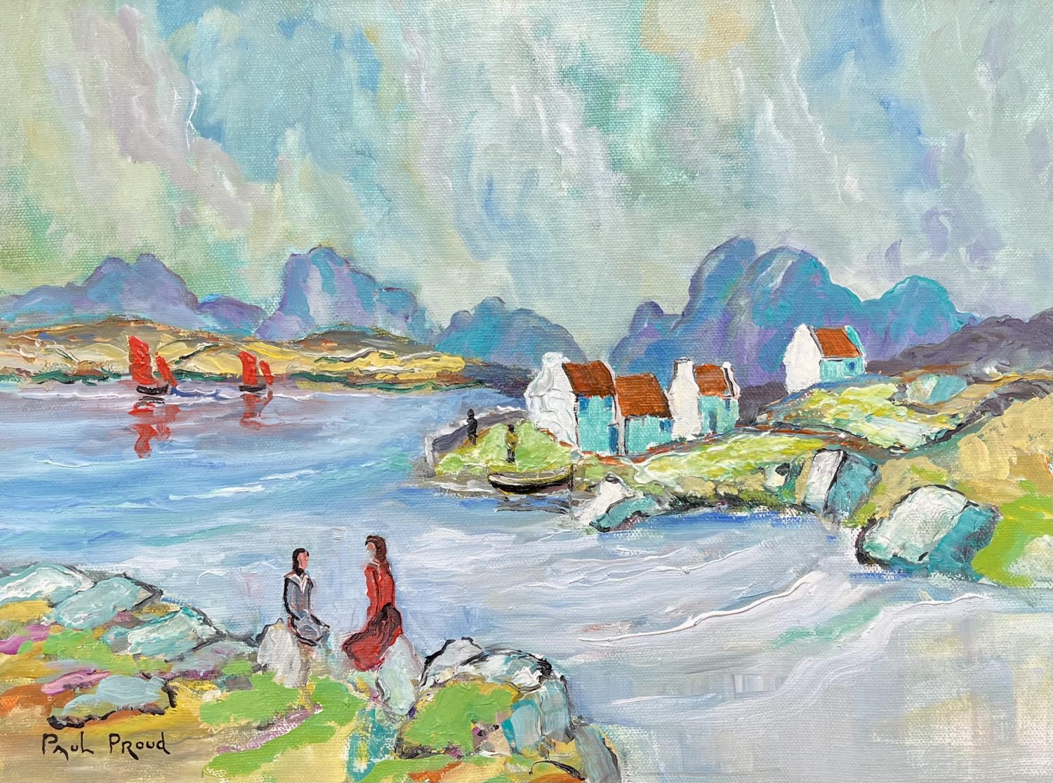 Sailing up the Coast by Paul Proud