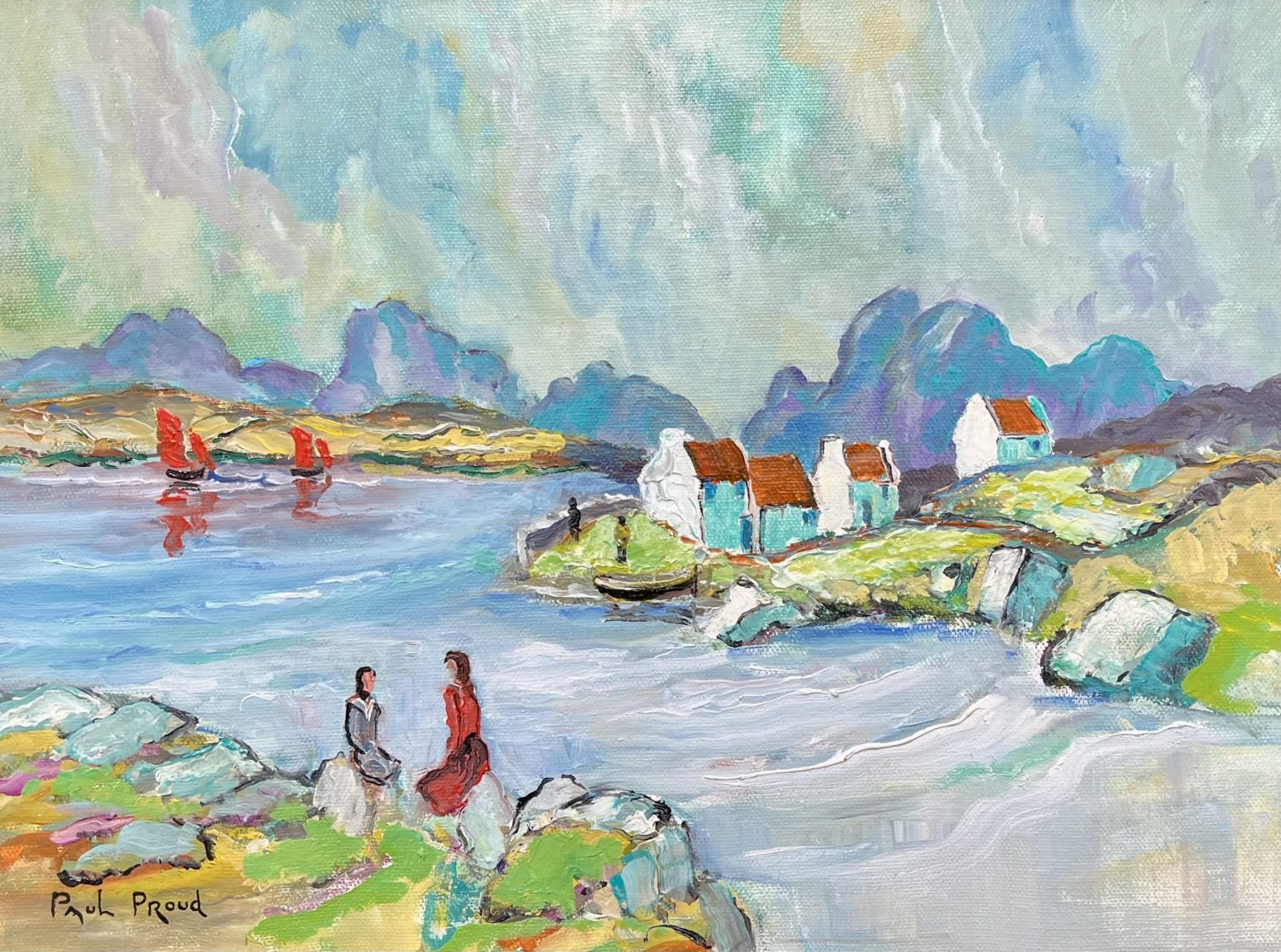 Sailing up the Coast by Paul Proud