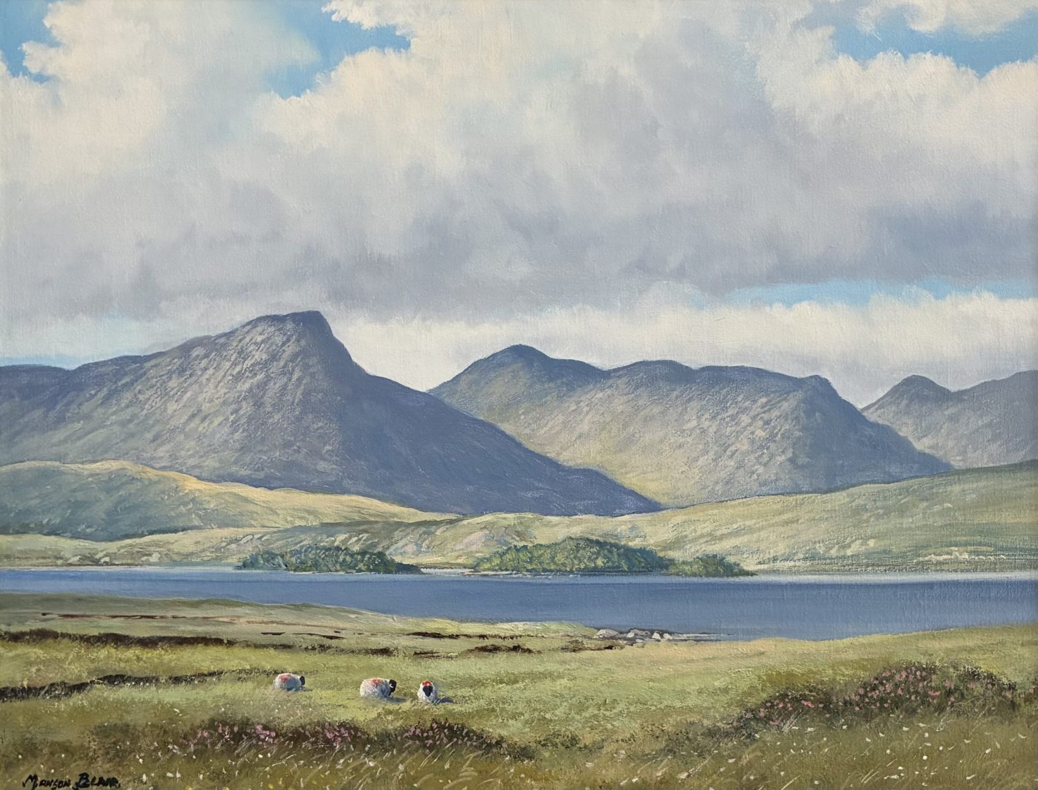 Pastoral Connemara landscape by Manson Blair