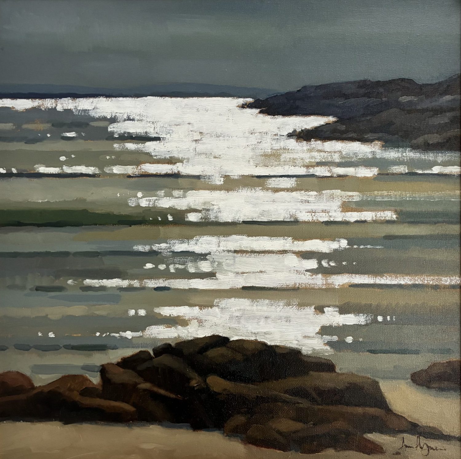 ‘Shoreline at Gurteen Beach, Connemara’ by Ann Flynn